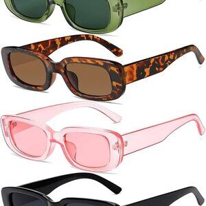4 Pieces Retro Vintage Sunglasses